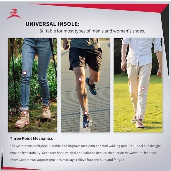 Supinserts insoles BUNDLE of two unisex. Size Men 6.5-8/Women 8.5-10.  Crosspost - Picture 6 of 11